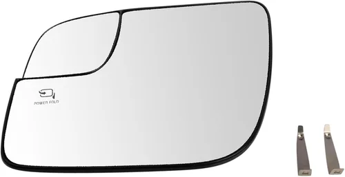 Miniatura 8 de TRQ Cristal de espejo izquierdo compatible con Chevrolet Silverado 1500 GMC Sierra 1500 2019-2021