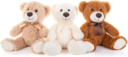 Miniatura 13 de MorisMos 10 Osos de Peluche a Granel para Baby Shower, Osos de Peluche Lindos de 14 Pulgadas Animales de Peluche de Felpa, Pequeños Osos de Peluche