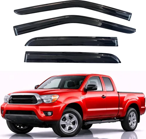 Miniatura 80 de KPY Visor de ventana compatible con Hyundai Tucson 2021-2025, 4 piezas de deflector de ventilación para ventana lateral, estilo Mugen, protector