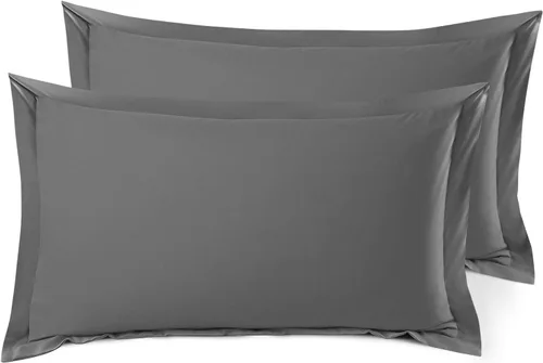 Miniatura 72 de Nestl Juego de 2 fundas tipo sham de almohada suaves - Fundas de almohada de microfibra de doble cepillado - Fundas de almohada de cama premium