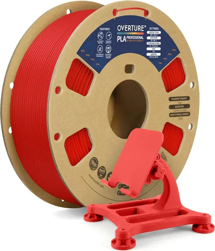 Miniatura 47 de Overture PLA Plus (PLA+) Filamento de 1/16 pulgadas, dureza mejorada con rollo PLA, con superficie de construcción 3D de 7.87 × 7.87 pulgadas, PLA