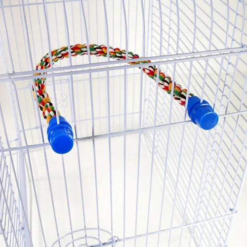 Miniatura 4 de PENN-PLAX Bird Life - Percha de cuerda multicolor y flexible, crea curvas y curvas divertidas y coloridas, ideal para pájaros pequeños y medianos