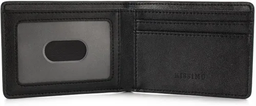 Miniatura 4 de Cartera delgada para hombre con bolsillo frontal para tarjeta de identificación con bloqueo RFID