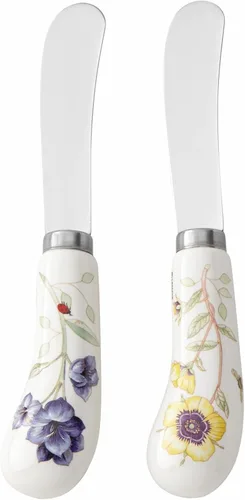 Miniatura 3 de Lenox Butterfly Meadow - Juego de cubiertos para servir de 2 piezas, color blanco -, 0.84 libras