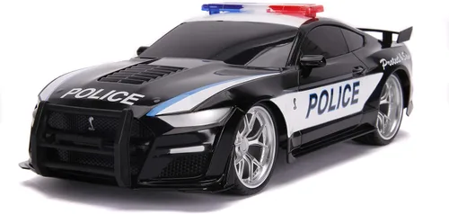 Miniatura 5 de Jada Juguetes Hyperchargers 1:16 2020 Ford Mustang Shelby GT500 y 2019 Dodge Challenger SRT Auto de control remoto, juguetes para niños y adultos