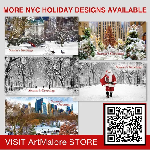 Miniatura 8 de Love Bridge Central Park New York City Holidays - Juego de 6 tarjetas de felicitación de 6 1/4 x 3 1/4 pulgadas, juego de 6 tarjetas y 6 sobres