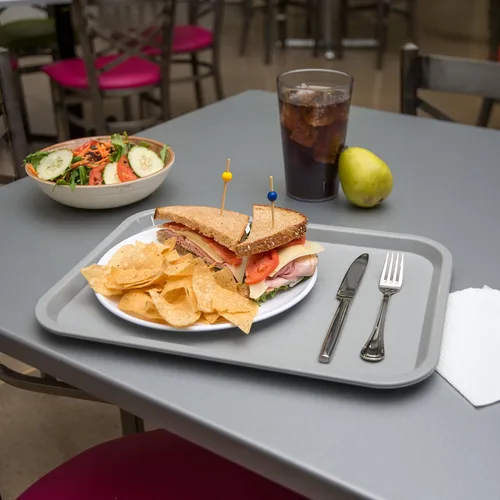 Miniatura 6 de Carlisle FoodService Products Cafe Fast Food - Bandeja para cafetería con superficie estampada para cafeterías, comida rápida y comedor, plástico