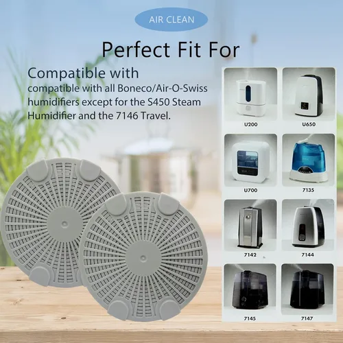Miniatura 4 de Hydro Cell A200 - Filtro humidificador con carbón activado compatible con BONECO y AIR-O-Swiss Humidificador ultrasónico, paquete de 3, color gris