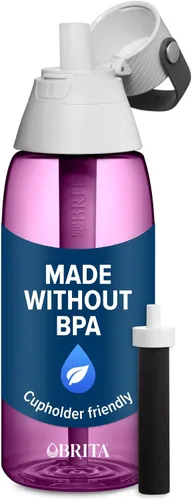 Miniatura 6 de Brita Botella de agua filtrante de plástico duro de alta calidad, sin BPA, reutilizable, reemplaza 300 botellas de agua de plástico, el filtro dura