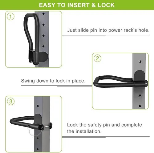 Miniatura 8 de SELEWARE Power Cage Accessories, Dip Handles, Pull‑Up Stations, and Multi‑Grip Training Attachments Accesorio de barra de inmersión para orificio