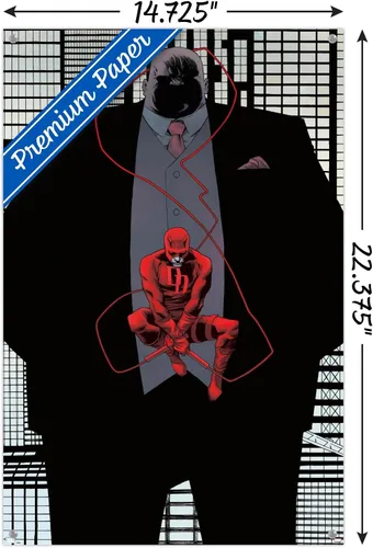 Miniatura 3 de Trends International Marvel Comics Daredevil - Póster de pared Kingpin Shadow con alfileres