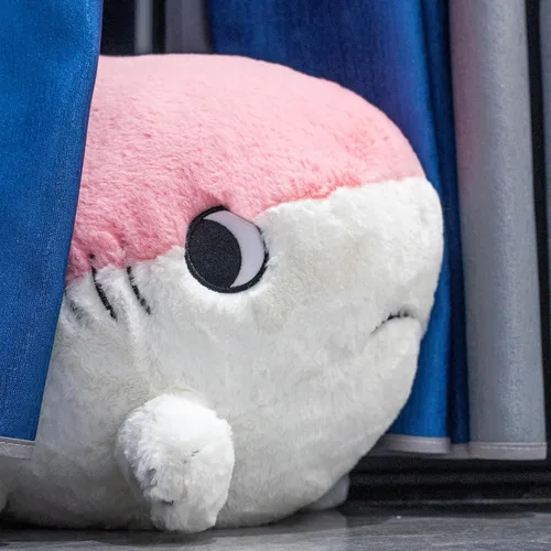 Miniatura 7 de Juguetes de animales de peluche Sharkitty, juguetes de peluche combinados de tiburón y gato (Rosa, 15.7 pulgadas)