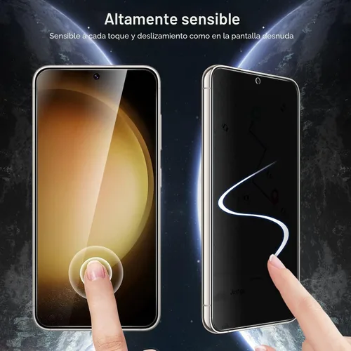 Miniatura 7 de JETech Protector de Pantalla de Privacidad para Samsung Galaxy S23 5G 6.1 Pulgadas con Protector de Lente de Cámara, Película de Vidrio Templado