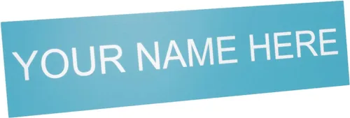 Miniatura 5 de ExcelMark Placa de nombre personalizada para puerta, oficina, pared, personalizada con tu texto, 2 x 8 pulgadas (1 línea, negro)
