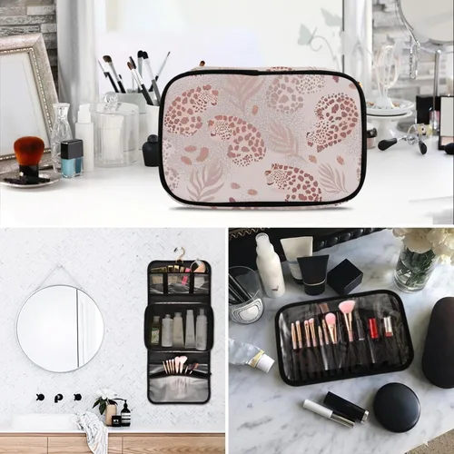 Miniatura 6 de Western Desert Cowboys - Neceser de viaje para cosméticos y brochas de maquillaje, organizador de accesorios resistentes al agua para mujer, 3 A1