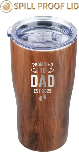 Miniatura 5 de Vaso Promoted to Dad Est 2025 – Ideas de regalos para nuevos papás – Primera vez papá – Papá para ser – Papá con recién nacido – Papás para estar