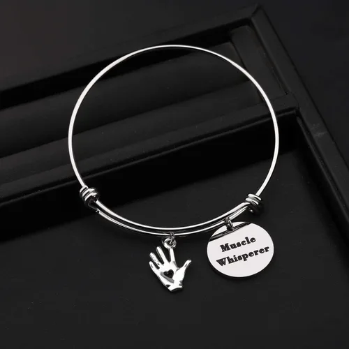 Miniatura 3 de ENSIANTH Regalo para terapeuta de masaje, llavero de susurro muscular, regalo para terapeuta de masaje, terapia de masaje, regalo para estudiantes