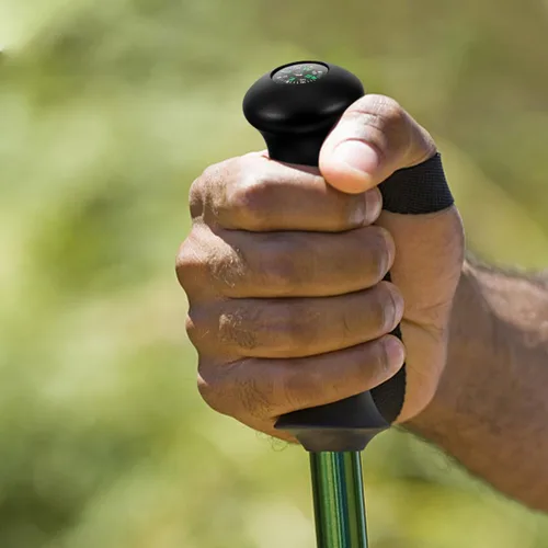 Miniatura 5 de SUPVOX Brújula de mango de bola de bastón de trekking: reemplazo de la brújula de palanca de senderismo para bastones de madera, montañismo