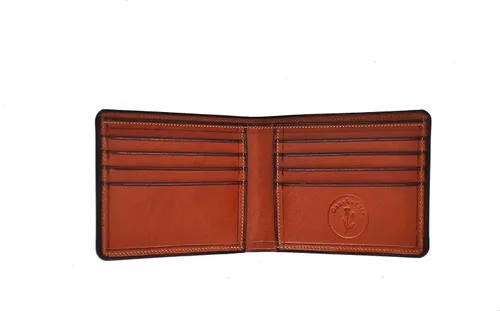 Miniatura 7 de GauchoLife Guarda Pampas Billetera Bi-Fold de Piel, RojoBronceado