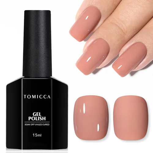 Miniatura 22 de TOMICCA Capa superior de gel mate, 0.5 onzas líquidas, acabado mate para esmalte de uñas de gel, remojar LED UV para curar de larga duración