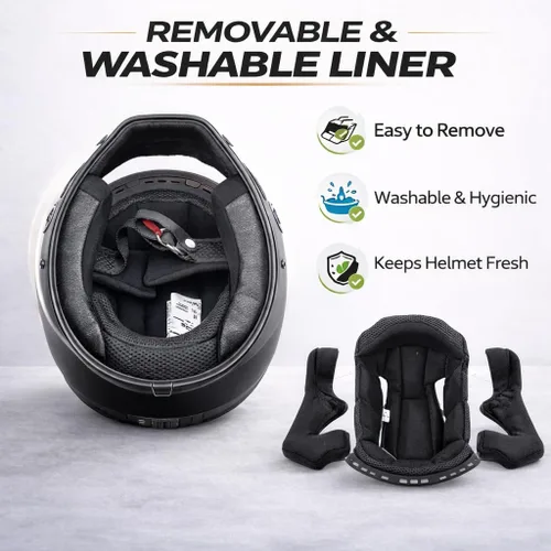 Miniatura 7 de CRG - Casco de motocross de cara completa para motocicleta de calle, de fibra de vidrio, certificado por DOT, casco de tamaño extra grande Gris