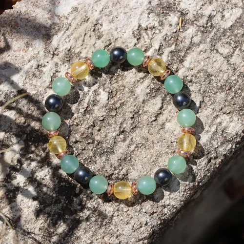 Miniatura 4 de GolbalJew Pulsera curativa para mujer, pulseras de cuentas de ansiedad, joyería de piedra curativa, pulsera de cristal para aliviar el estrés