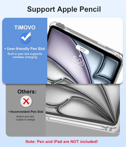 Miniatura 9 de Funda TiMOVO para iPad Air de 11 pulgadas M3 2025/M2 2024, iPad Air de 5ª generación 2022/4ª generación 2020 de 10.9 pulgadas con soporte