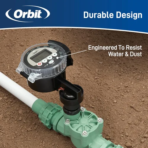Miniatura 10 de Orbit 57865 Controlador de aspersor de agua para exterior con batería