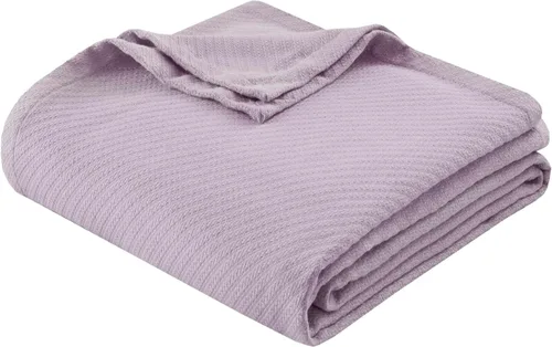 Miniatura 20 de Madison Park - Manta de lujo, suave, acogedora, 100% algodón hilado en anillo, para cama, o sofá