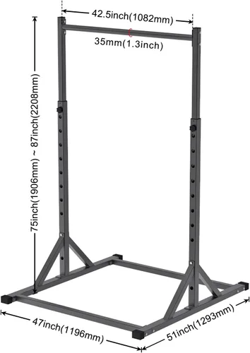 Miniatura 7 de SELEWARE Power Cage Accessories, Dip Handles, Pull‑Up Stations, and Multi‑Grip Training Attachments