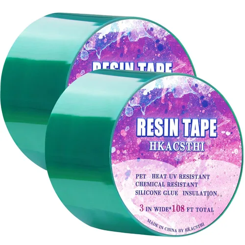 Miniatura 11 de HKACSTHI Cinta de Resina de 108 Pies para Moldeo de Resina Epoxi de Silicona, Cinta de Resina Epoxi UV, Cinta Liberadora de Epoxi para Vertido