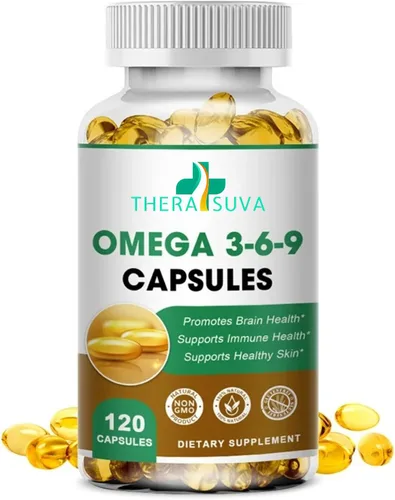 Omega 3-6-9 de alta potencia, suplemento natural 100% de origen vegano para la salud del corazón, el cerebro y la movilidad, suministro de 2 meses,