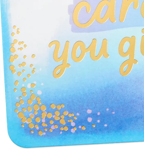 Miniatura 3 de Hallmark Paquete de tarjetas de agradecimiento, tarjetas del día de la enfermera (4 tarjetas con sobres, cuidado que das)