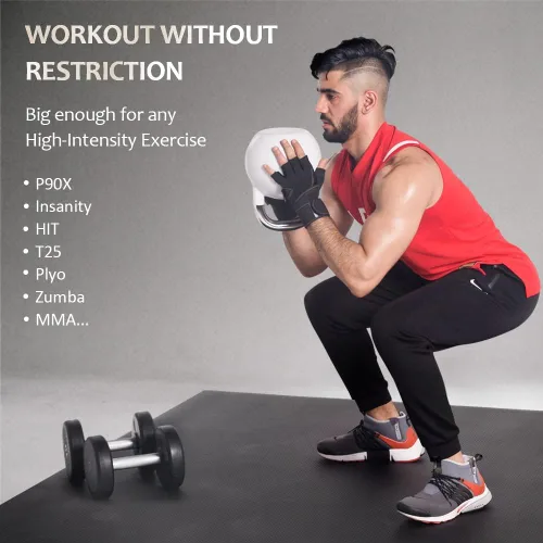 Miniatura 2 de GXMMAT Extra Large Exercise Mat 16'x6'/12'x6'/10'x6'/8'x6'(7mm), Extra Wide Workout Mats for Home Gym Flooring, Non-Slip Thick Durable Cardio Mat