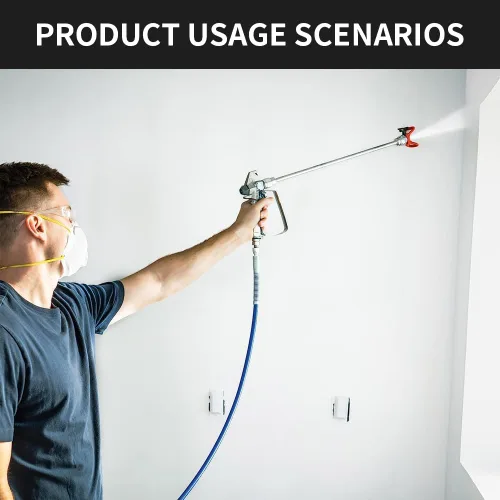 Miniatura 6 de JZXSJ - Varilla de extensión de punta de pulverizador de pintura sin aire, 6 piezas, varios tamaños, barra de extensión de punta de pulverizador