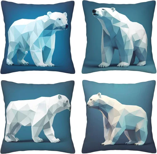 Miniatura 18 de Ouqiuwa Juego de 4 fundas de almohada coloridas con diseño de pájaros de 12 x 12 pulgadas, cuadradas, decorativas, con hojas de arce otoñales
