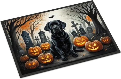 Miniatura 49 de Caroline's Treasures DAC2011MAT - Felpudo de Halloween espeluznante con diseño de Beagle, de 18 x 27 pulgadas, para interiores y exteriores