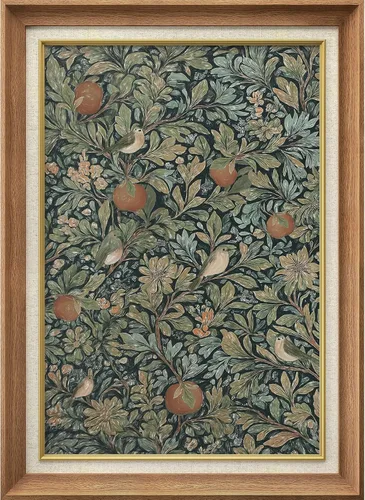 Miniatura 129 de MUDECOR Lienzo enmarcado prémium para pared, pinos nevados en bosque de invierno, ilustraciones modernas, arte contemporáneo, escénico, divertido