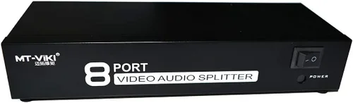 Miniatura 7 de MT-VIKI Distribución de audio de video compuesto de divisor RCA de 8 vías y 3 (1 en 8 salidas)