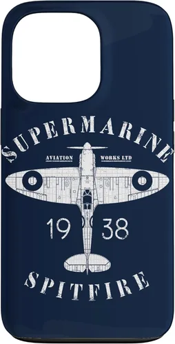 Miniatura 11 de iPhone 12 Pro Max Spitfire RAF Británico WW2 Fighter Aviation Case Supermarine Aviation