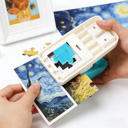Miniatura 3 de KW-triO Puzzle Punch DIY Jigsaw Puzzle Piece Cutter para rompecabezas personalizado, rompecabezas de fotos personalizadas, herramienta