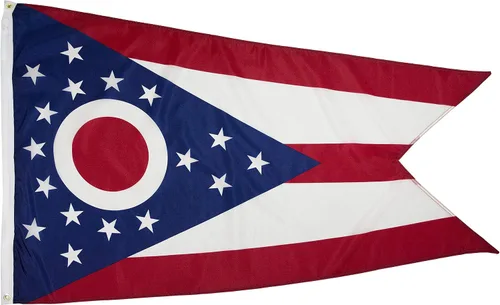 Miniatura 43 de FlagSource Bandera del estado de nailon de Iowa, fabricada en los Estados Unidos, 4 x 6 pies Iowa 4x6
