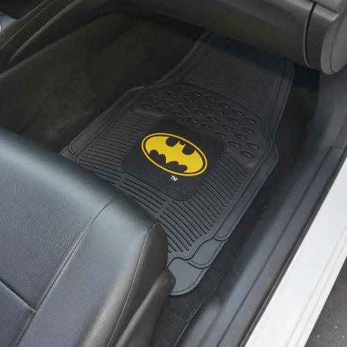 Miniatura 5 de BDK Alfombrillas clásicas de superhéroe Batman para el suelo del automóvil, con licencia oficial de Warner Bros DC Comics, protección