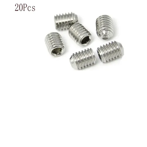 Miniatura 5 de Juego de tornillos de acero inoxidable M3 x 0.315 in, tornillos hexagonales, cabeza plana, tornillos hexagonales, tornillos sin cabeza, plateado