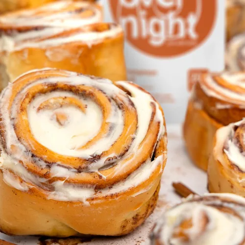 Miniatura 5 de Oats Overnight Cinnamon Roll - Avena nocturna vegana con 20g de proteína, batido proteico de desayuno alto en fibra - Avena sin gluten, avena sin