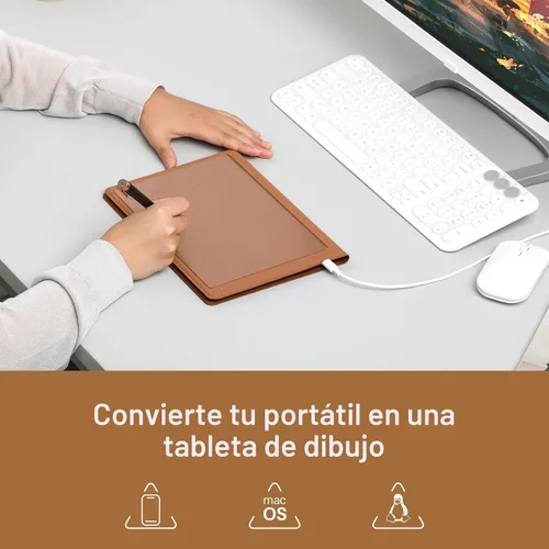 Miniatura 6 de HUION Note - Tableta de Dibujo Cuaderno Digital 2 en 1 con Lápiz sin Batería, Tableta de Papel Inalámbrica Bluetooth Almohadilla de Escritura
