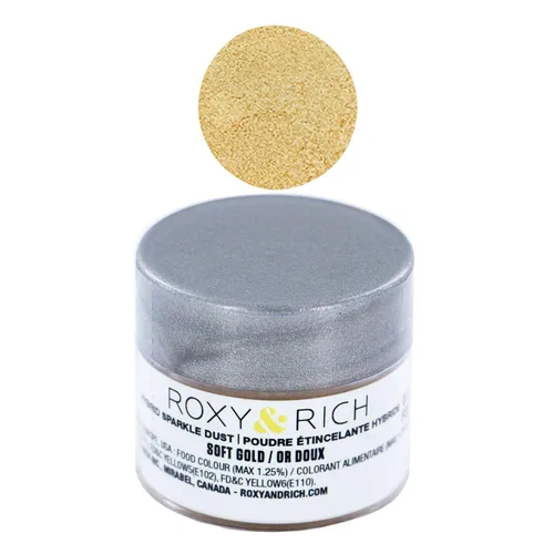 Miniatura 3 de Roxy & Rich Hybrid Sparkle Powder - Colorante para alimentos, 0.09 onzas (0.09 oz), color rosa amatista