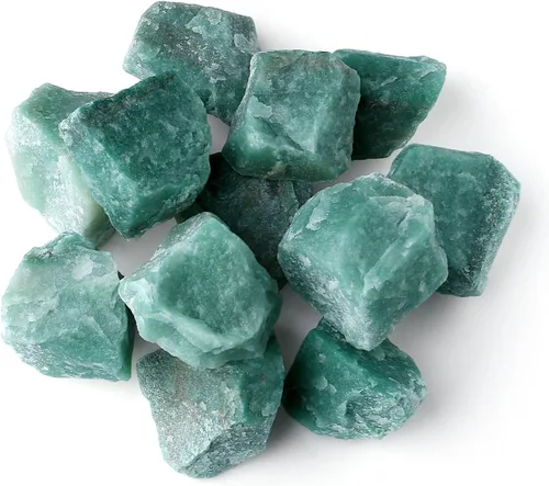 Miniatura 21 de LAIDANLA 1 libra 2" Piedras en Bruto Naturales de Amazonita Cristales Grandes Crudos a Granel Piedras Preciosas Curativas para Sanación Reiki