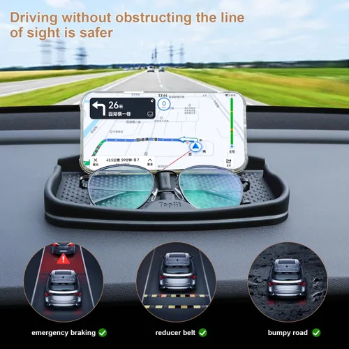 Miniatura 4 de Almohadilla antideslizante de agarre para tablero de automóvil para teléfono celular, llaveros, gafas de sol, soporte para teléfono celular