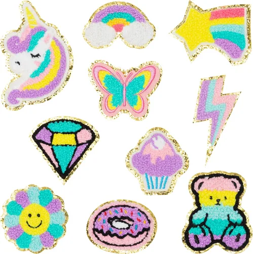 Miniatura 10 de X1zuue 10Pcs Parches para planchar de Pascua, parches de conejito Peeps de chenilla para rodillas, parches de conejo, pollito, huevo de Pascua